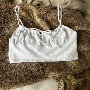 White crop top